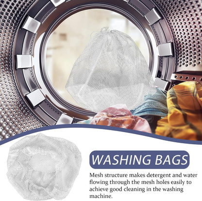 EXCEART Mesh Laundry Bag, Drawstring Washing Bags for Bra Lingerie, Travel Storage Organizer for Washing Machine