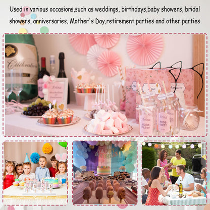 8pcs Portable Cake Pop Holder Boxes,Cake Pop Boxes Packaging, Cake Pop Display Stand with Clear Window,White Cakesicle Boxes