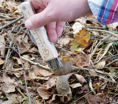 Esschert Design Mushroom Knife with Brush