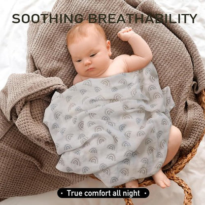 Graceful Muslin Baby Burp Cloths - Large 27 x 27 Inches | 6 Pack Soft Burping Rags for Newborns