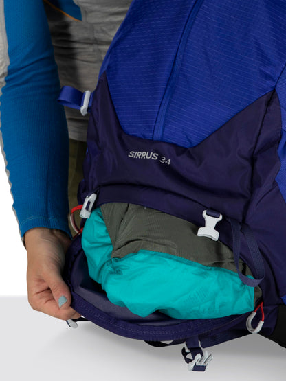 Osprey Sirrus 34L Women's Hiking Backpack, Tunnel Vision Grey