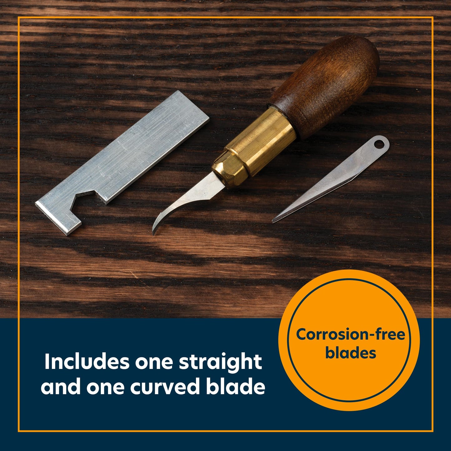 Weaver Leather Supply Craftsman Trimming Knife with Hardwood Handle, Precise Leather Cutting Knife, Utility Tools for Detailed Leathercraft Projects