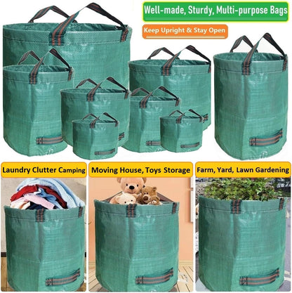 2-Pack 46 (D26,H19 4 Standard Gallon Lawn Garden Bags in) Yard Waste Bags W/Gardening Gloves for Leaf Bag,Yard