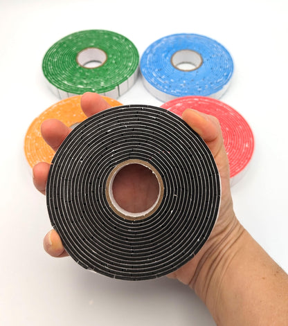 JESSI CRAFTER, Eva Foam pre Cut Tape Rolls, Double Side Adhesive (Dark Colors)