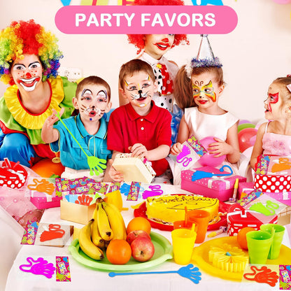 Skiennix Party Favors | 30 PCS Goodie Bag Stuffers - Large Sticky Hands & Feet for Kids' Birthdays