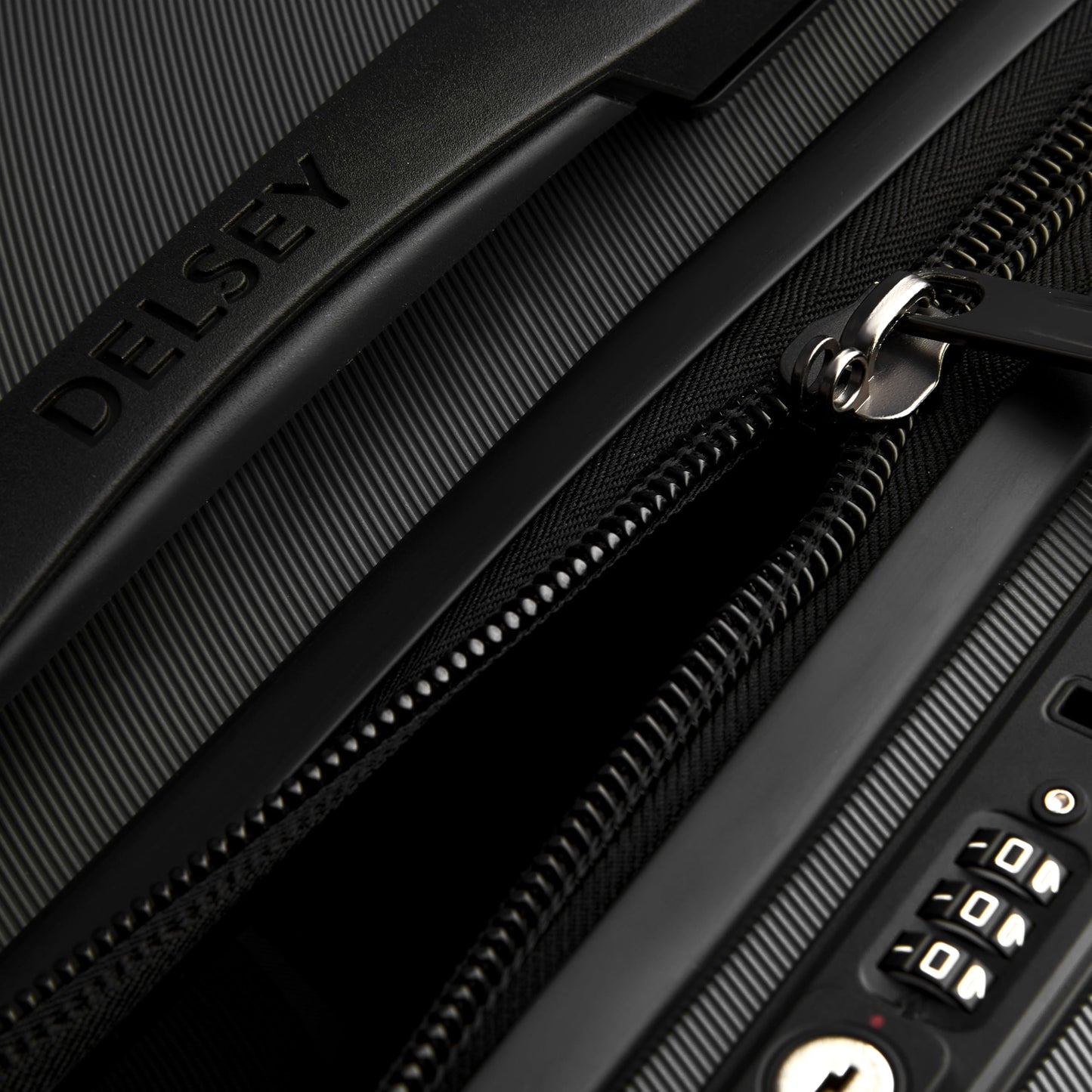 DELSEY PARIS Cruise 3.0 Hardside Expandable Luggage with Spinner Wheels, Black, Checked 26 Inch Trunk