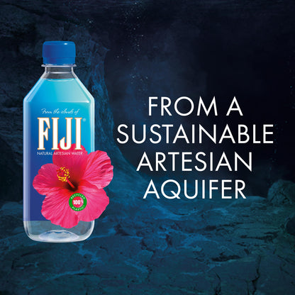 FIJI Artesian Bottled Water, 500 mL (16.9 fl oz), Pack of 24