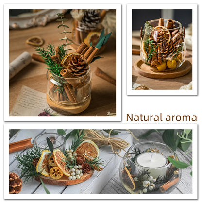 DIY Dried Flowers Kit with Lavender, Pinecone, Scented Orange Slices, Lemon Slices, Cinnamon Sticks for Home Decor, Aroma Diffuser,Christmas Decoration, DIY Crafts Holiday Decor