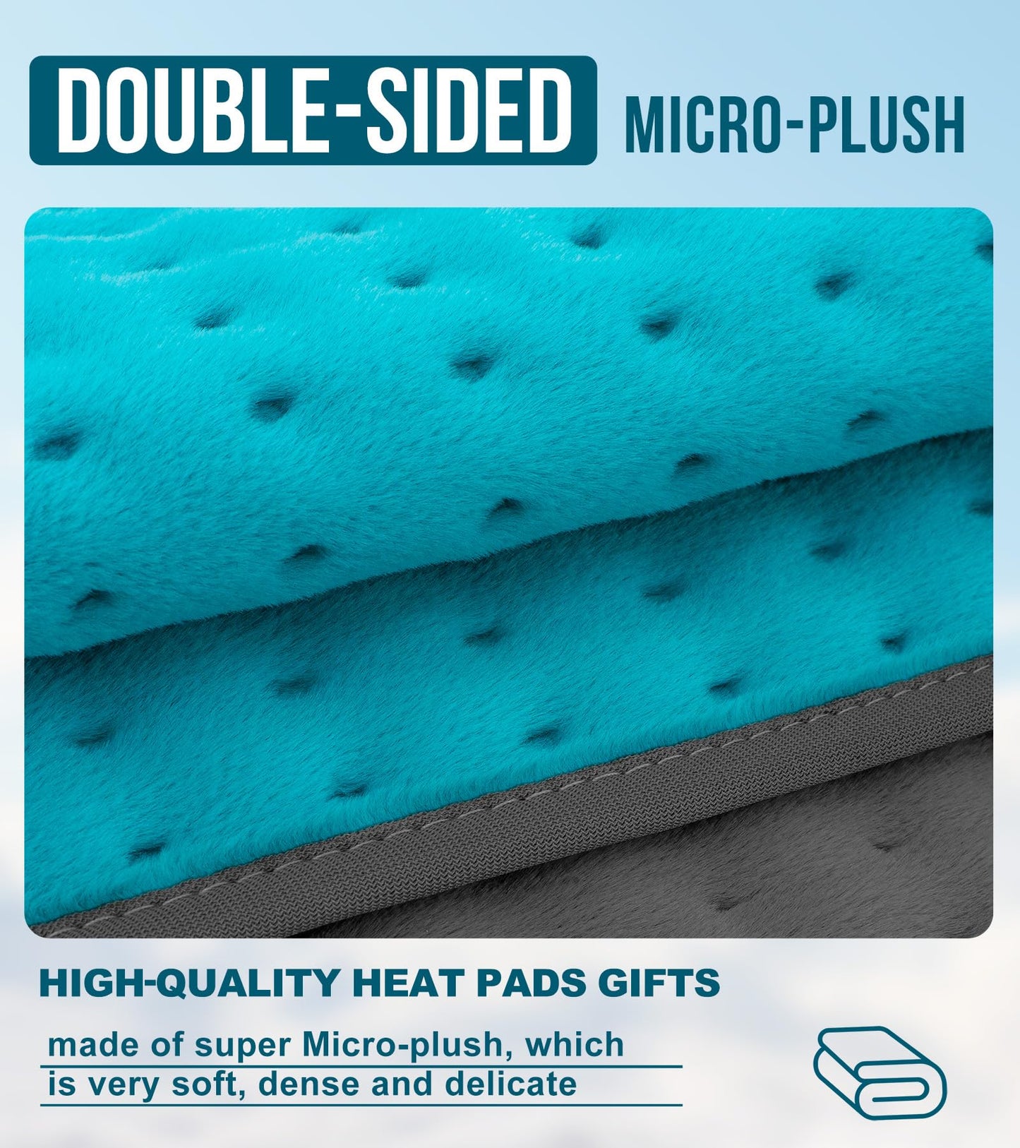 Heating Pad for Back Pain Relief, Gifts for Women, Mom, Men, Dad, Valentines Day, Mothers Day, Christmas, Heat Pads for Cramps, Shoulder, Waist, Abdomen, XL 12"x24" Heat Pad Machine Washable