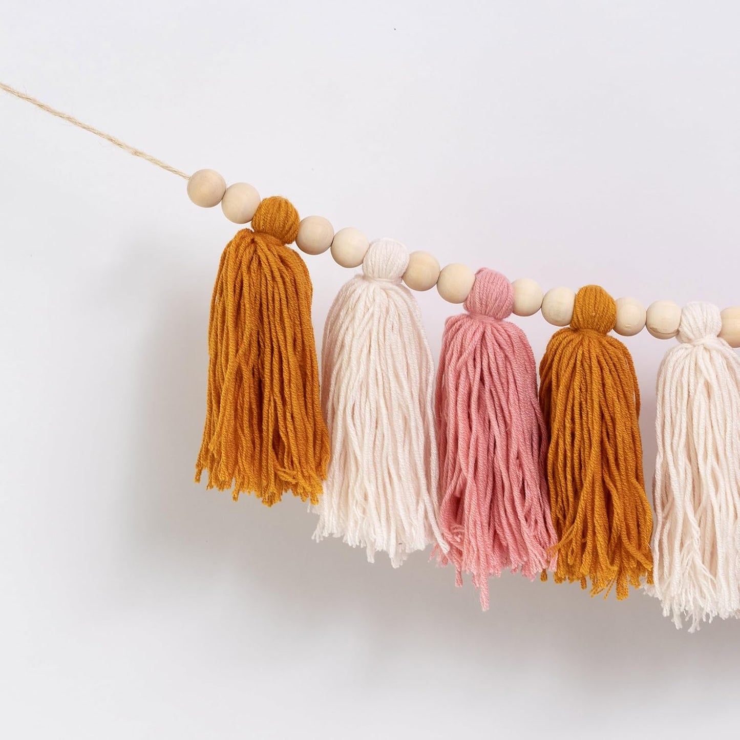 1st Boho Sun Yarn Garland High Chair Banner - You are My Sunshine Birthday Decor, Cake Smash Photo Props, Backdrop Baby