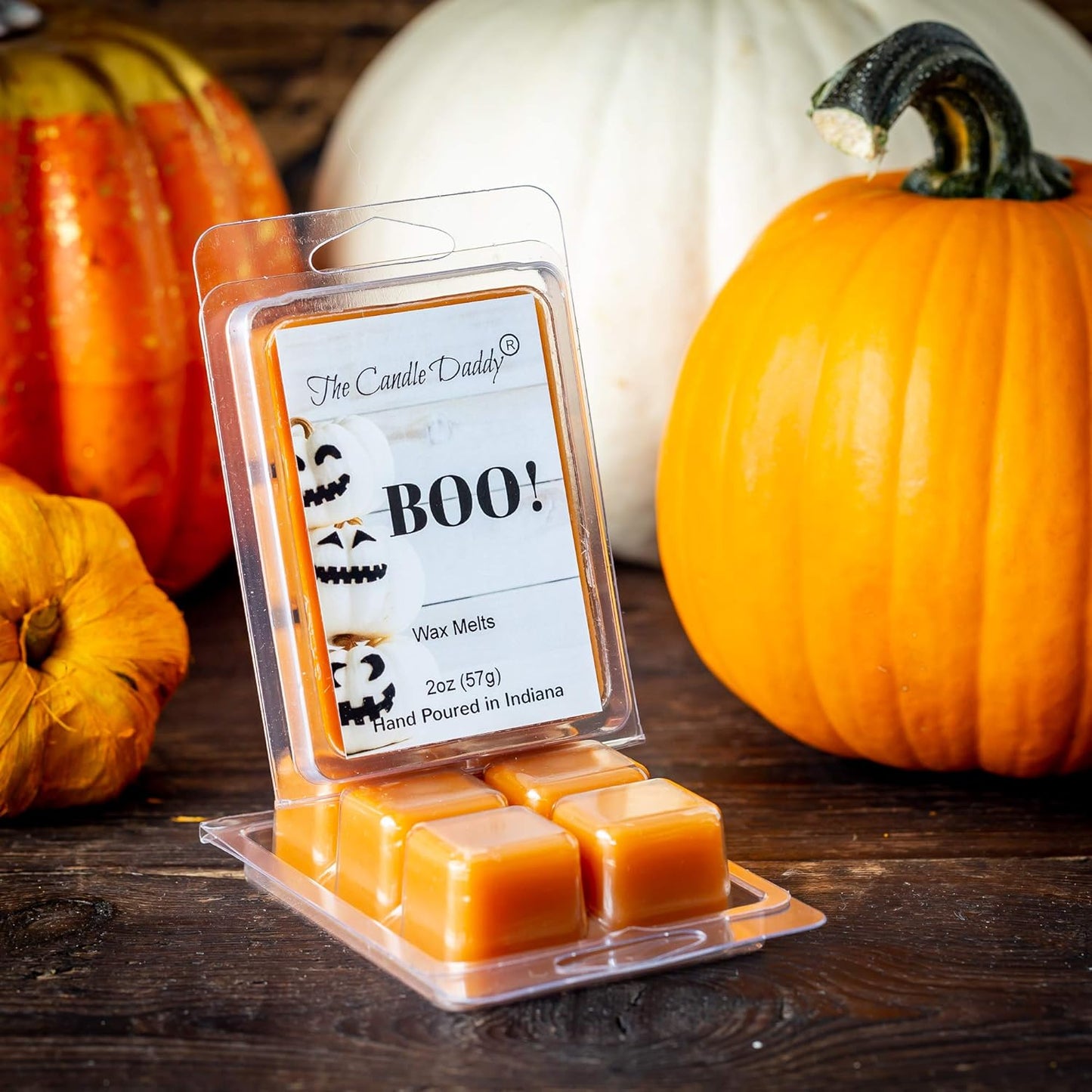The Candle Daddy Boo! Pumpkin Spice Scented Wax Cube Melts, 1 Pack, 2 Ounces, 6 Cubes
