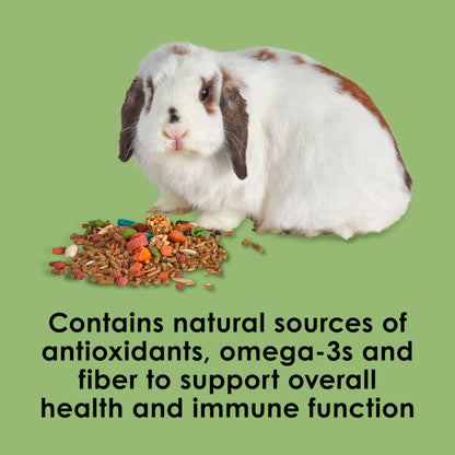 Kaytee Fiesta Rabbit Food, Nutritious and Fun Blend, Supports Dental Health and Digestion, 20 pounds