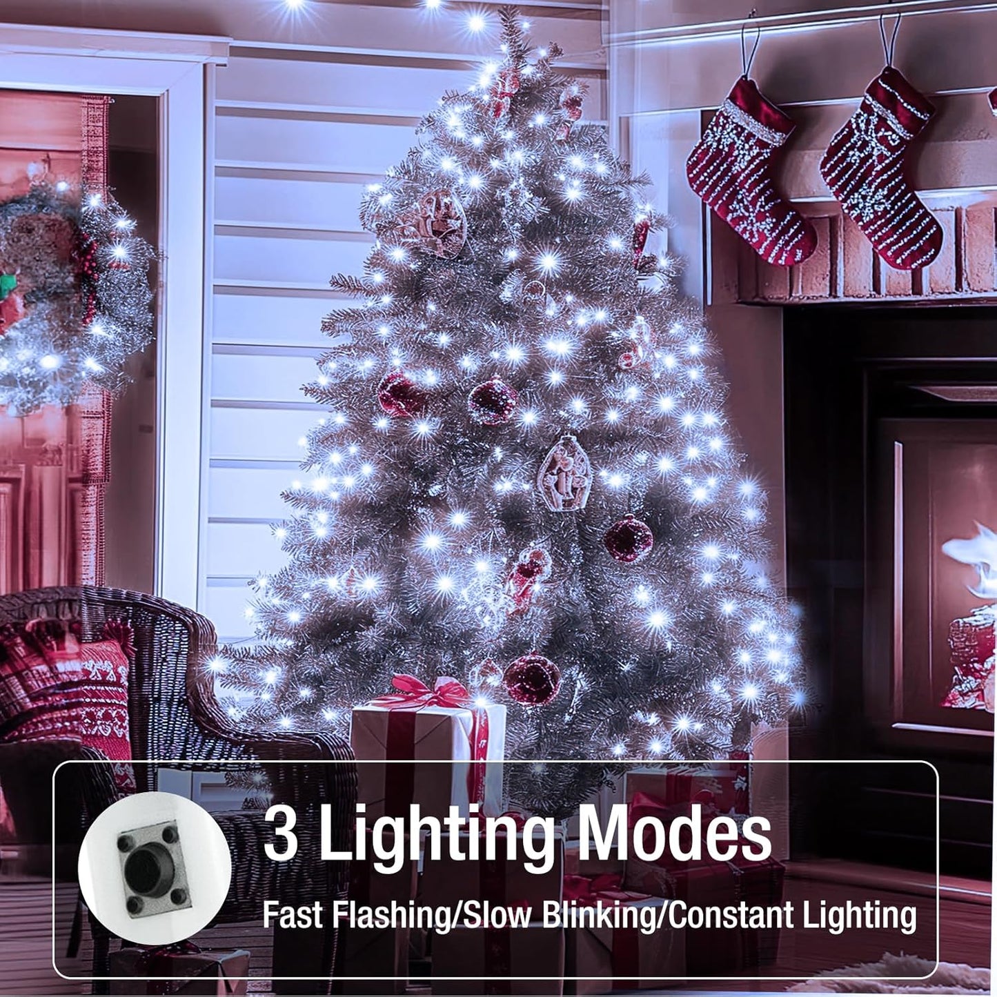 Skiennix 6 Pack Fairy Lights - 7ft 20 LED Twinkle Lights, Waterproof Mini String Lights for DIY Party & Wedding Decor - Cool White