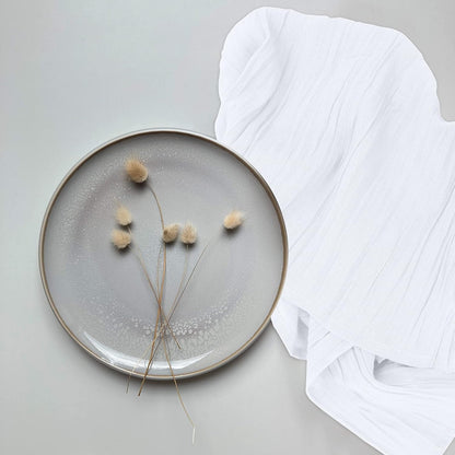 RUVANTI 6 Pack Flour Sack Towels, 28x28 Inch, 100% Cotton, Reusable, Absorbent Dish Cloths, White