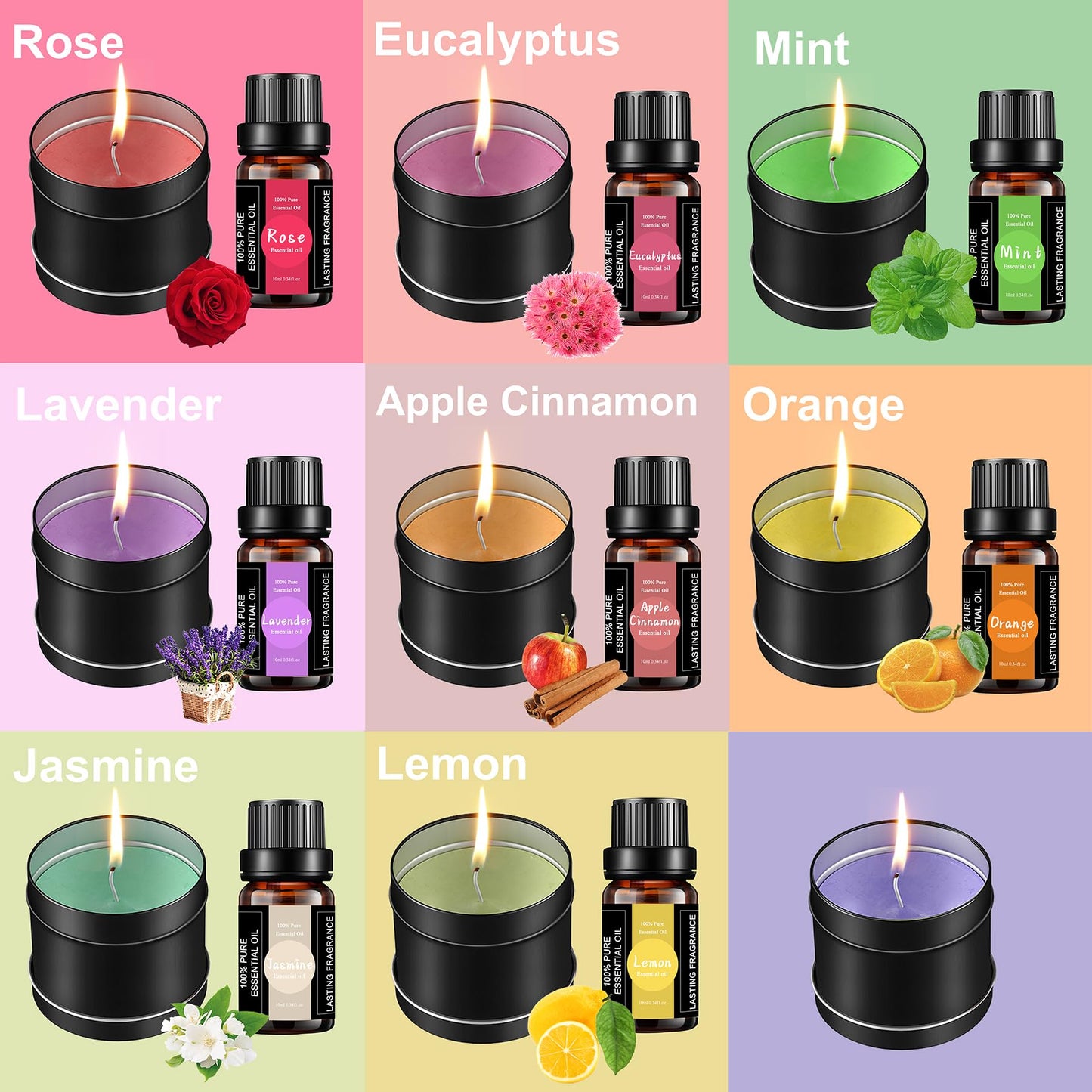 Complete Candle Making Kit With Wax Melter, Candle Making Supplies, DIY Arts&Crafts Kits Gift For Adults,Beginners,Including Bees Wax,500w Electric Stove,Wicks,Rich Scents,Wick Clips,Pouring Pot Etc.