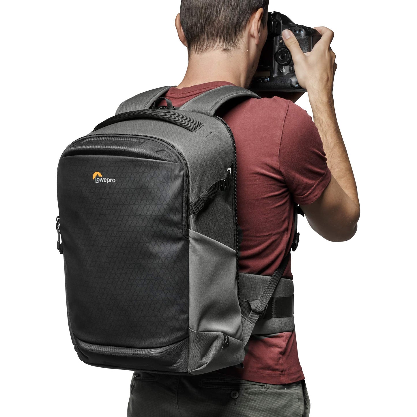 Lowepro Flipside BP 400 AW III Mirrorless and DSLR Camera Backpack - Dark Grey - with Rear Access - with Side Access - with Adjustable Dividers - for Mirrorless Like Sony α7 - LP37353-PWW