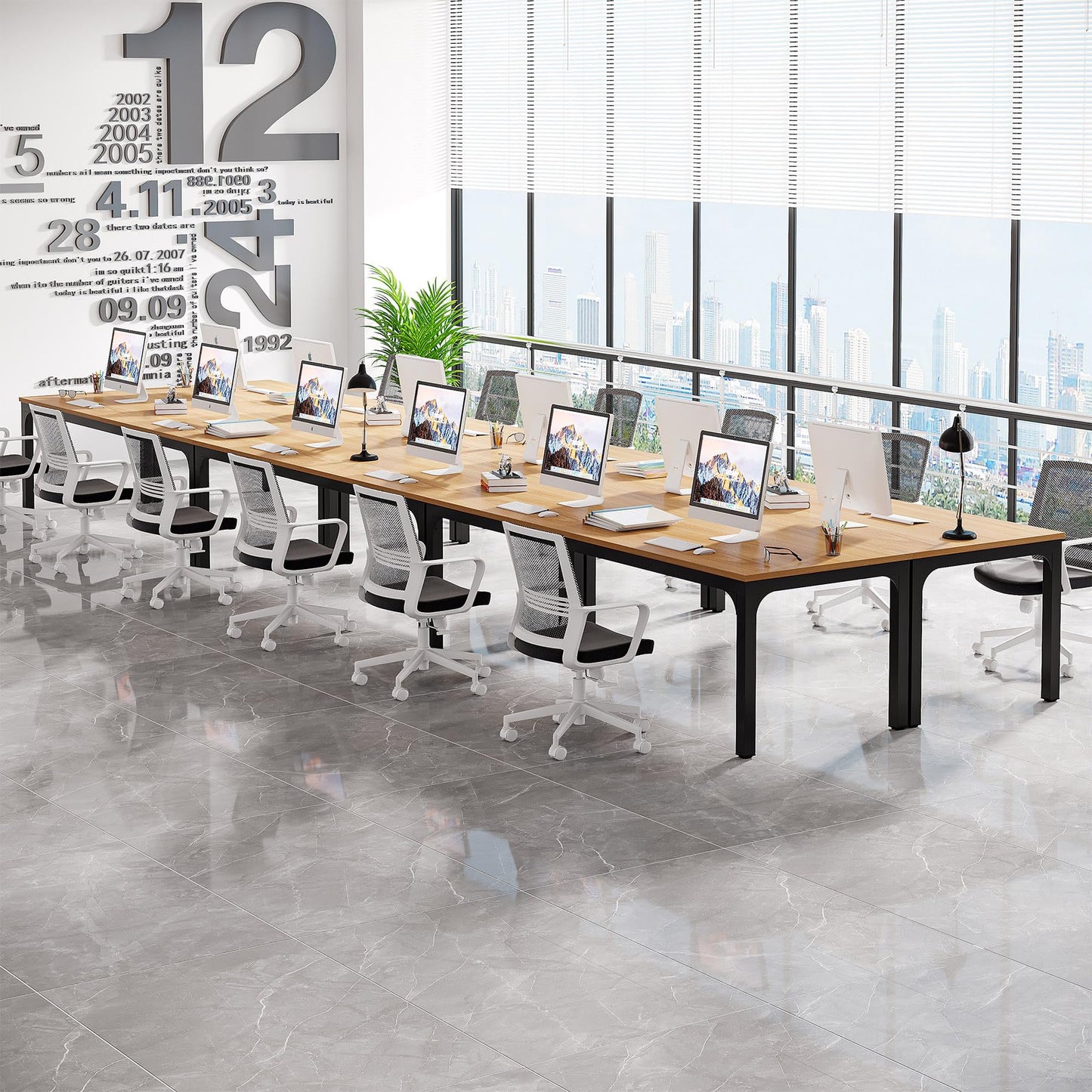 LITTLE TREE 19FT Conference Meeting Seminar Business Table for 16-22 Person