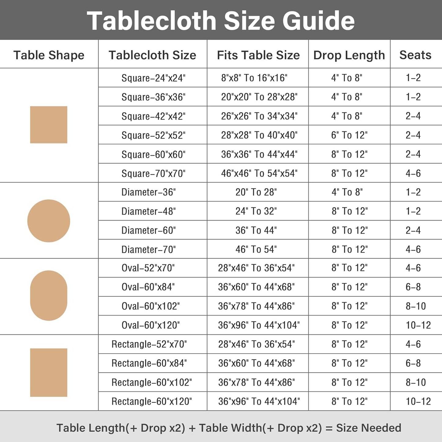 24 24 inch NEWISHER Farmhouse Embroidered Plaid Tablecloth Lattice Fabric Bedside Table Cloth Rustic Checkered Brown