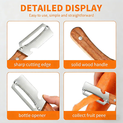 2pcs Multi-Functional Vegetable Peeler for Kitchen,2 in 1 Multi Functional Vegetable Peele,for Fruit Apple Potato Pumpkin Papaya Zucchini