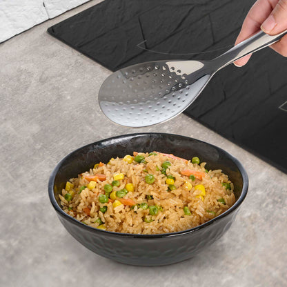 Helen’s Asian Kitchen Non-Stick Rice Serving Spoon, 18/8 Stainless Steel, 8-Inches