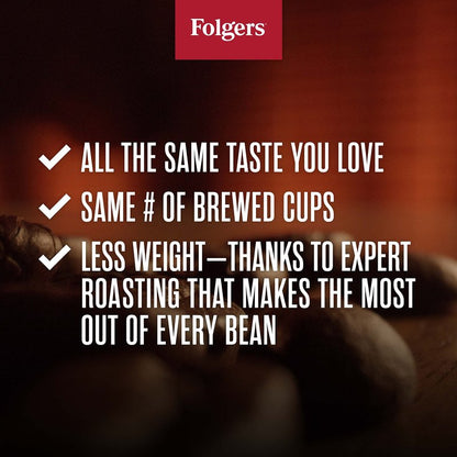 Folgers Half Caff Ground Coffee, Medium Roast, 9.6 Ounce