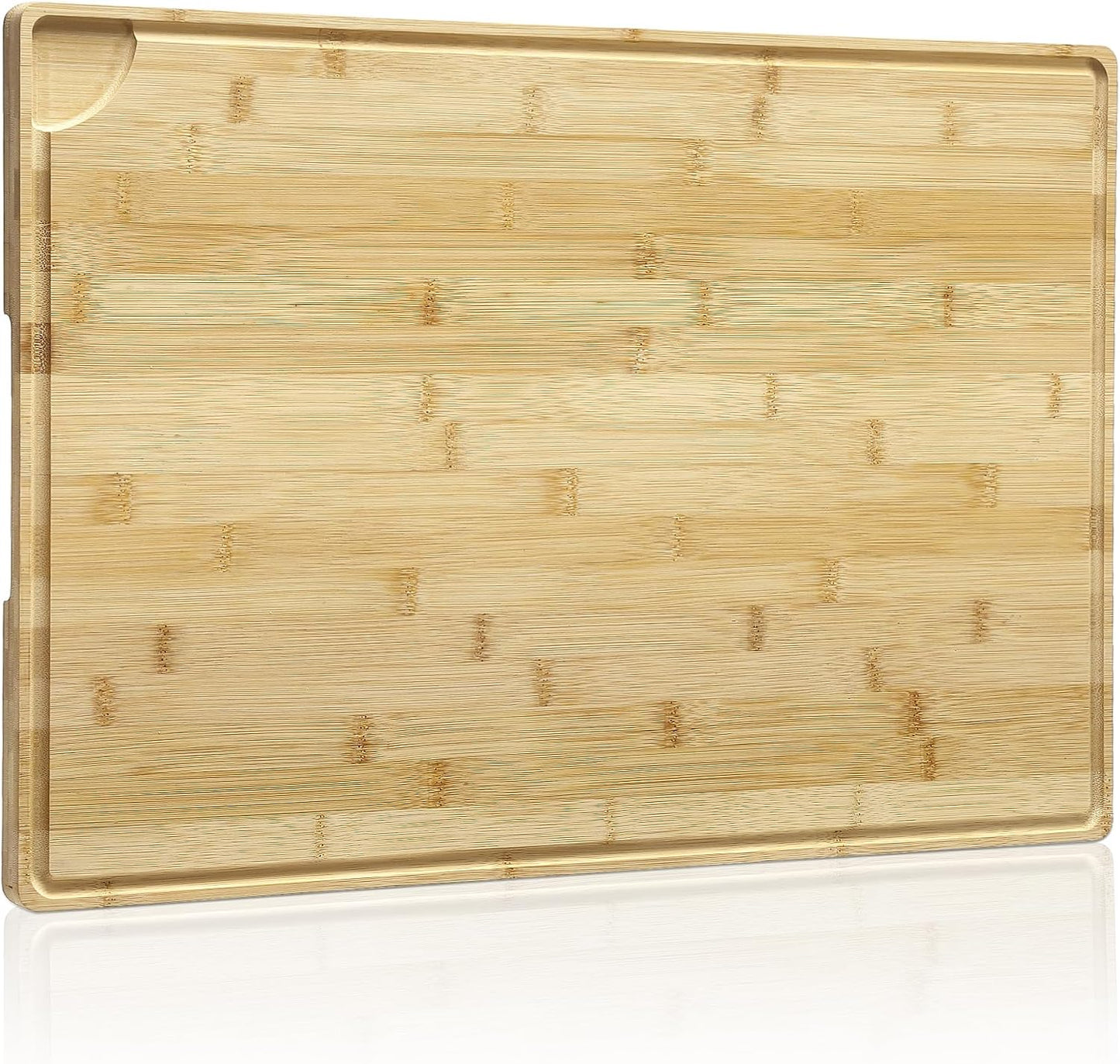 24 16 GarveeHome x in Bamboo Cutting Board, Large Kitchen Chopping Board with Juicy Groove, Wooden Butcher Block