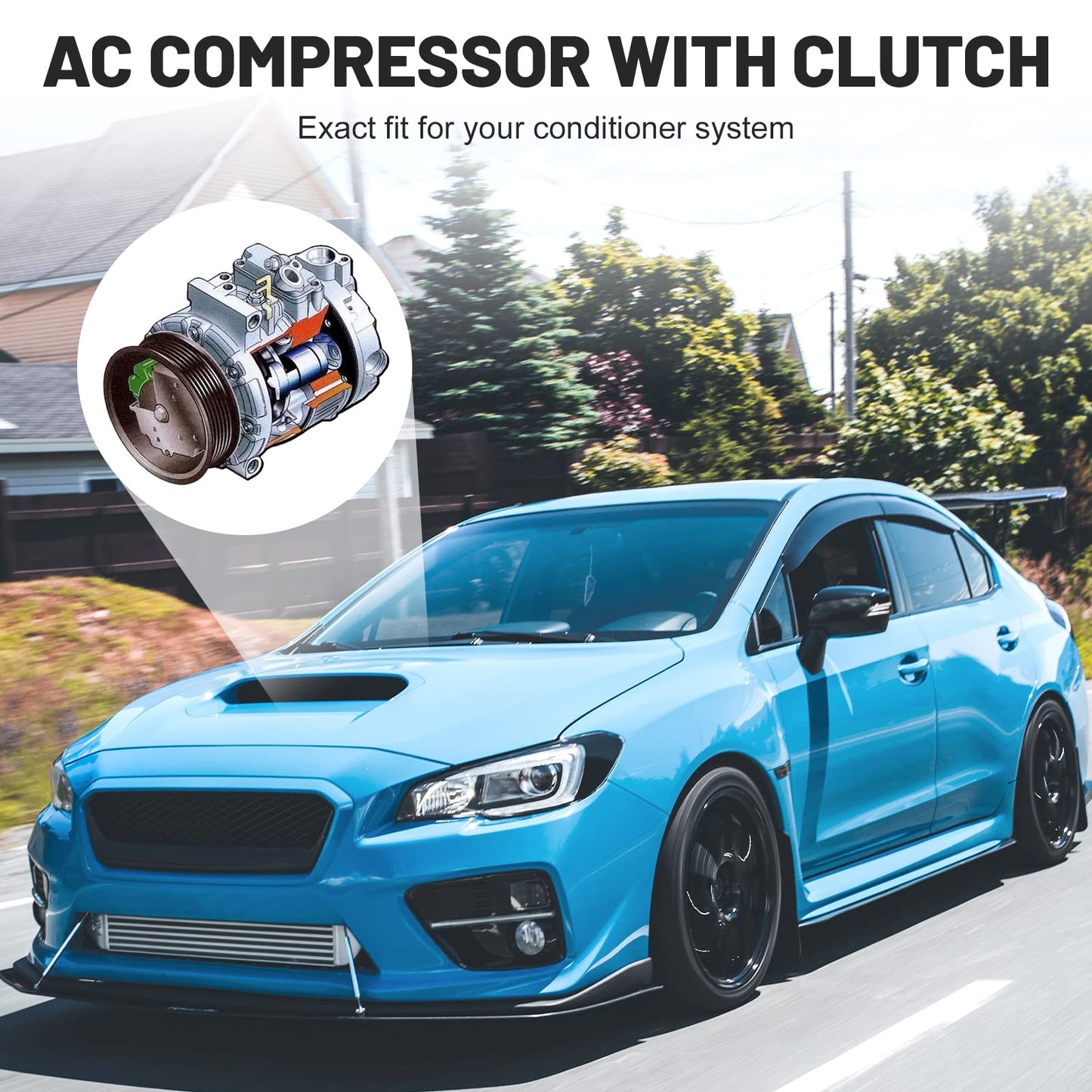 New AC Air Condition Compressor with Clutch for Ford F-150 3.5L 3.7L 2011-2014, for Ford Expedition 2015-2017,for Lincoln Navigator 2015-2017