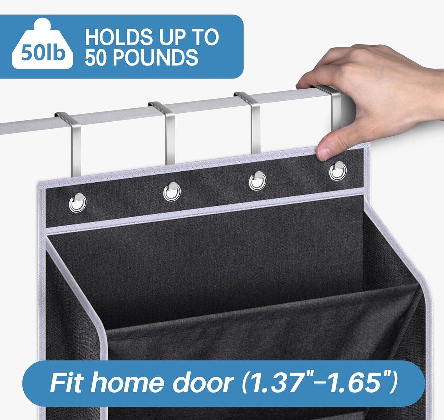 20 Closet KEETDY Over The Door Shoe Rack for Door Fit Pairs Sneakers Large Hanging Shoe Organizer for Storage Boots