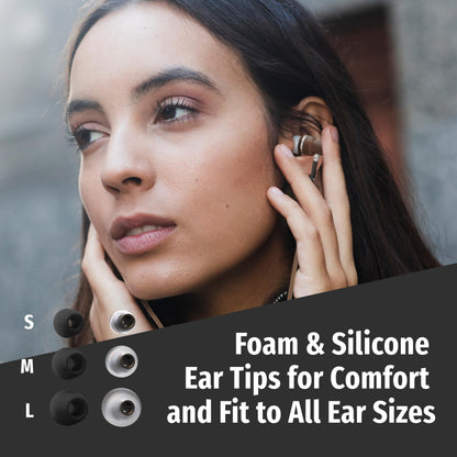 Symphonized Premium Airtube Headphones EMF Earbuds, 3D Sound, Microphone Volume Control, 8mm Bass Drivers Granting High Audio Quality 3.5mm Audio Jack