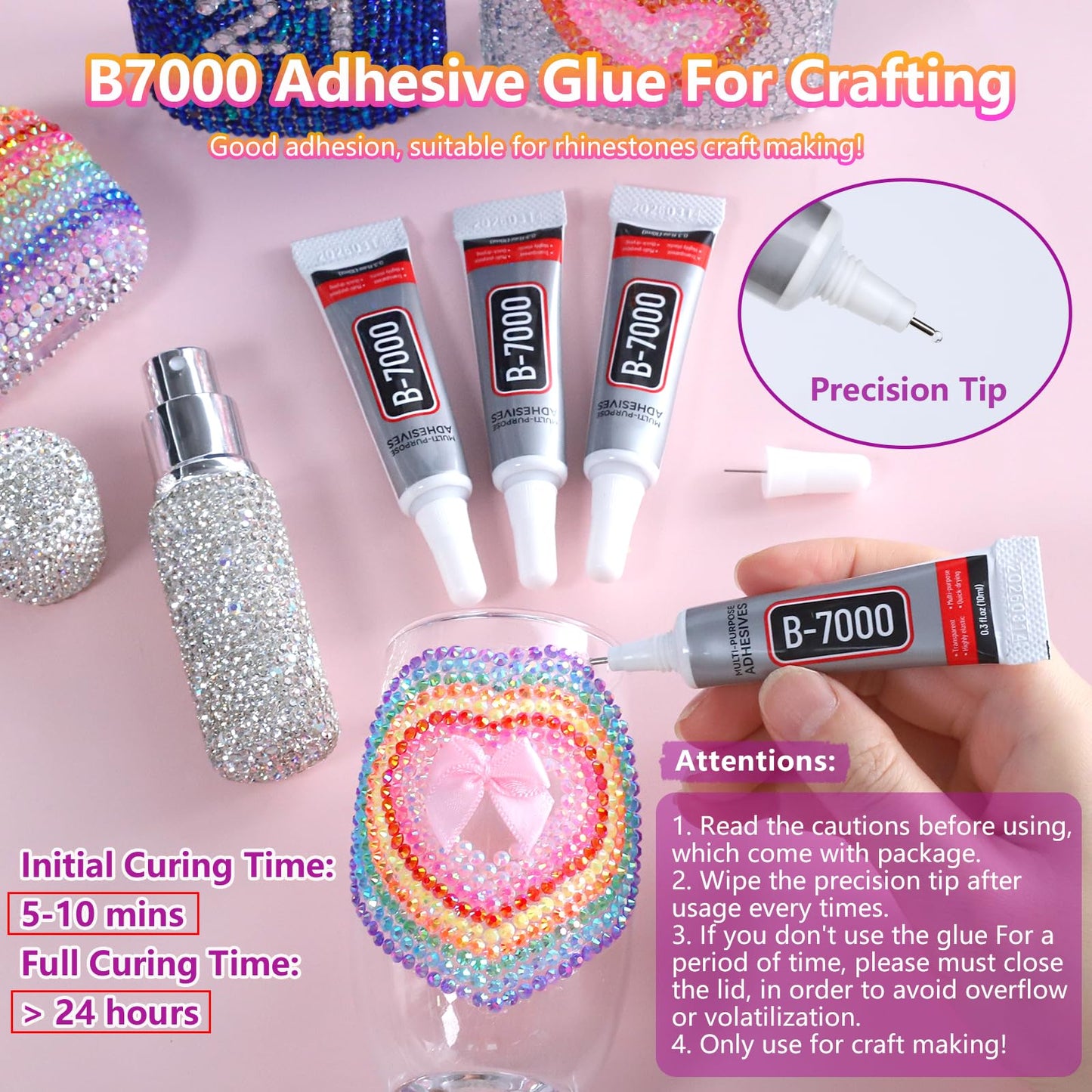 FANDAMEI 51200Pcs Bedazzling Kit, 30000Pcs 28 Colors Rhinestones for Bedazzling, 21200Pcs Silver Rhinestones, Bedazzling Gems with 4Pcs B7000 Glue and Rhinestone Tool, for Crafting Clothing Nail Art