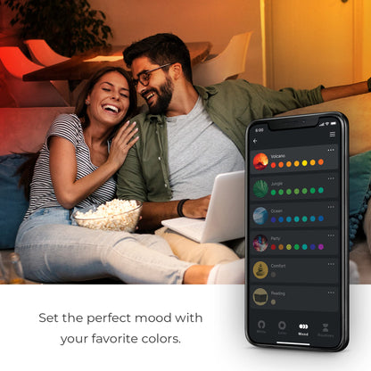 GLOBE Electric 34919 Wi-Fi Smart 5.5W (60W Equivalent) Straight Filament Tunable White Amber Glass LED Light Bulb, No Hub Required, Voice Activated, 2000K - 5000K, Vintage Edison Style, 500 Lumns