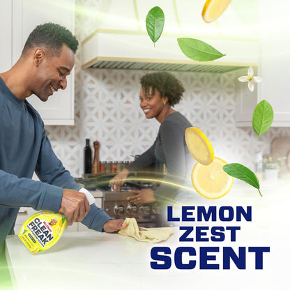 Mr. Clean Clean Freak Multi Surface Cleaning Spray, Deep Cleaning Mist Starter Kit and Refill Bundle, Lemon Zest Scent, 64 fl oz