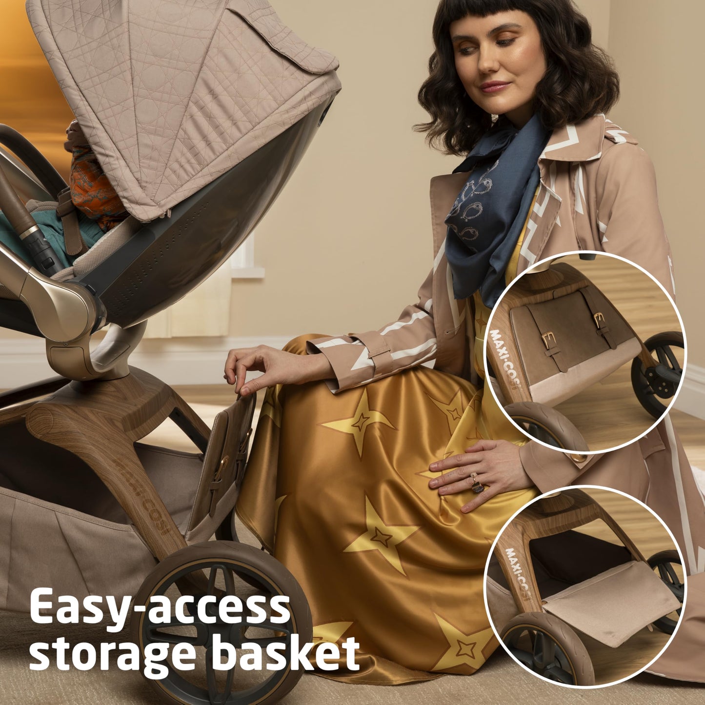 Maxi-Cosi Tana 360 Rotating Modular Stroller, Natural Heritage