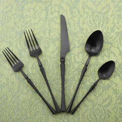 Gugrida Unique & Beautiful Flatware Set, 5 Piece Iridescent Silverware Sets, 18/10 Stainless Steel Reusable Cutlery Set