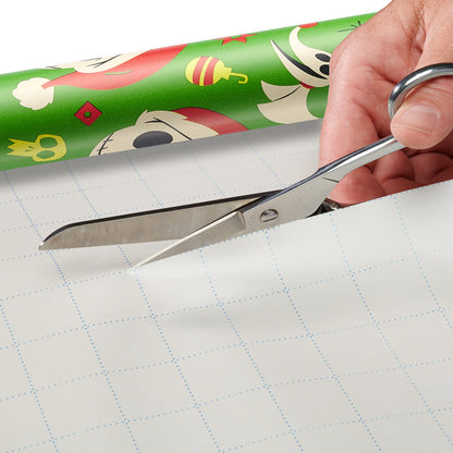 American Greetings Nightmare Before Christmas Christmas Wrapping Paper Rolls, Black and Red Holiday Gift Wrap (105 sq. ft., 3 Rolls-30 in. x 14 ft., Cut Lines) Jack Skellington, Oogie Boogie, Cosmo