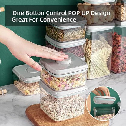 Cozey Daily Airtight Food Storage Container Pop Containers With Lids, Bpa Free for Spaghetti Cereal Flour Rice Kitchen Organizer (rectangle 520ml / 0.52qt)