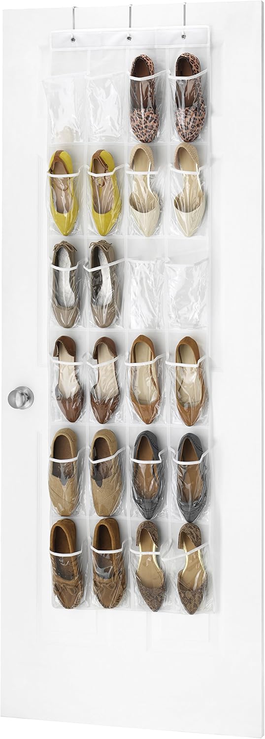 24 Whitmor Pocket Over the Door Shoe Bag