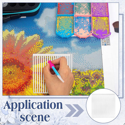 PH PandaHall 3Pcs Stainless Steel Diamond Art Ruler 1/2/3/4 Beads Precise Drill Alignment Tool Rectangular Diamond Painting Tools for DIY Craft Painting Kit Christmas Thanksgiving Home Wall Art Decor