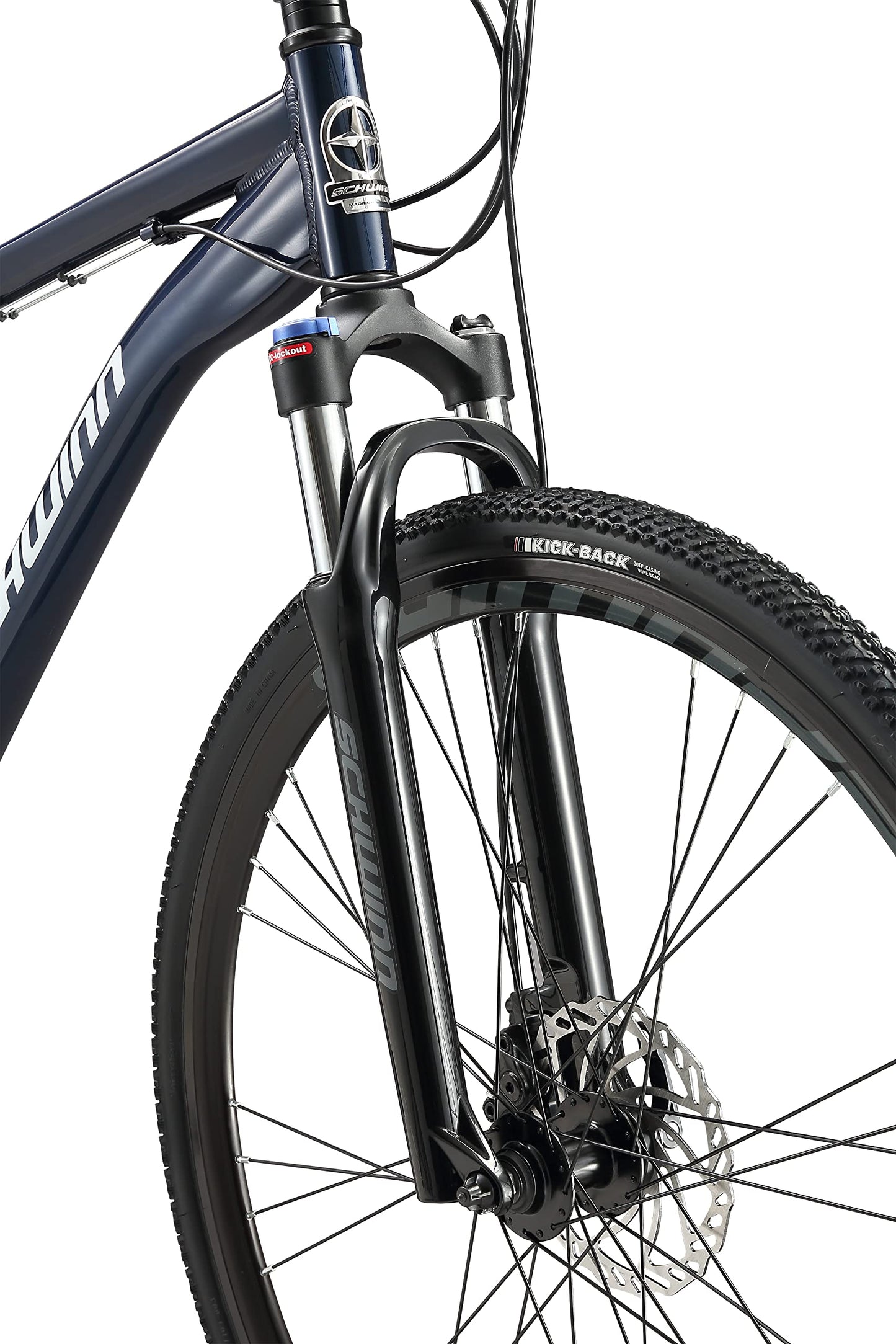 Schwinn GTX 4 Hybrid Bike, 700c Mens and Womens Bike, 24-Speed Hybrid Bicycle, Aluminum Dual-Sport Frame, Suspension Fork, Mechanical Disc Brakes, Adult Bicycle