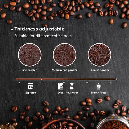 Electric Coffee Grinder & Spice Grinder, 150W Fast Grinding with Stainless Steel Blades | for Coffee Beans, Spices, Seeds, Herbs | Dry Food Mill | Mini Kitchen Grinder (With handle)