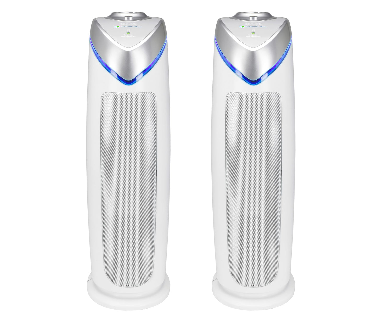 GermGuardian 4-In-1 HEPA Air Purifier for Home, Large Rooms Up To 743 Sq. Ft. with HEPA Air Filter, UV-C Light & Odor Reduction, AC4825E, 22" Tower, Gray