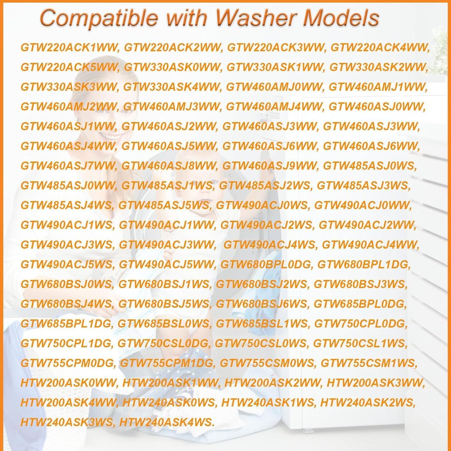 WH23X28418 Washer Drain Pump Assembly Compatible with GE Hotpoint - Replaces WH23X24178, WH23X27574, 4958182,