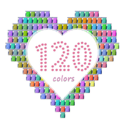 CAIOVSE 60000 Pieces 120 Color Diamond Painting Beads, Round Drills 5D Diamond Rhinestones Art Accessories for Crafting, Flat Bottom Round Resin Diamond for DIY GEM Art Craft (500PCS Per Bag)