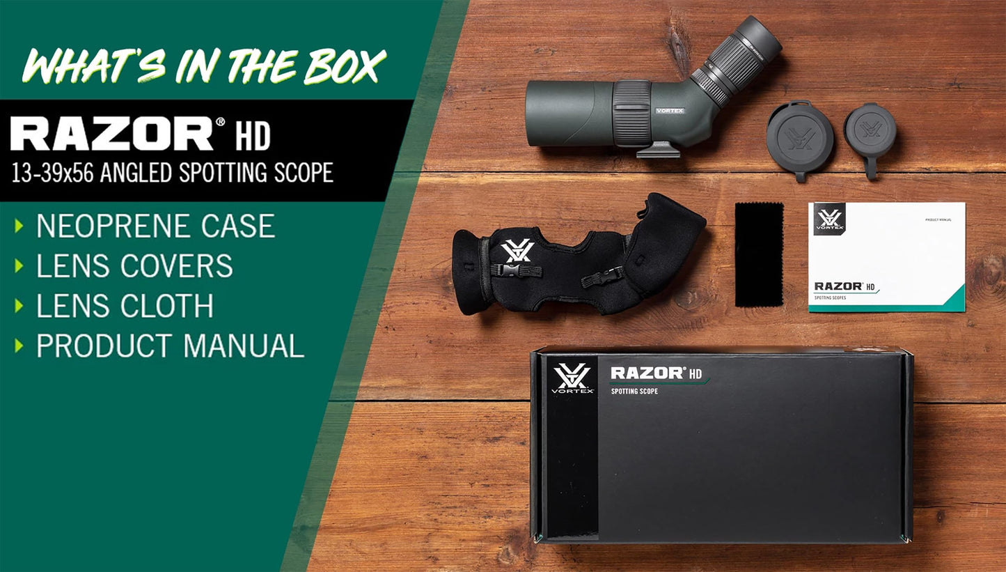 Vortex Optics Razor HD Spotting Scope 13-39x56 Angled