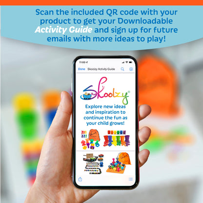 Skoolzy Montessori Sensory Pegboard 33 Piece Set - Develop Sensory Play Occupational Therapy STEM Learning Educational Toys for Kids 2+ - Includes Foam Board, Lacing String, Dice, Storage Bag, eBook