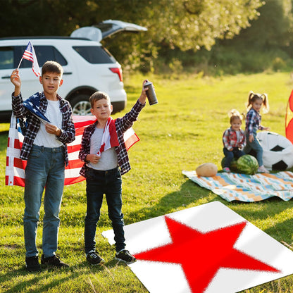 Cinnvoice 35 x 35 Inch Star Stencil Reusable Plastic for Yard, Walls, Fabric, Canvas, Flag, DIY Crafts and Independence Day Project