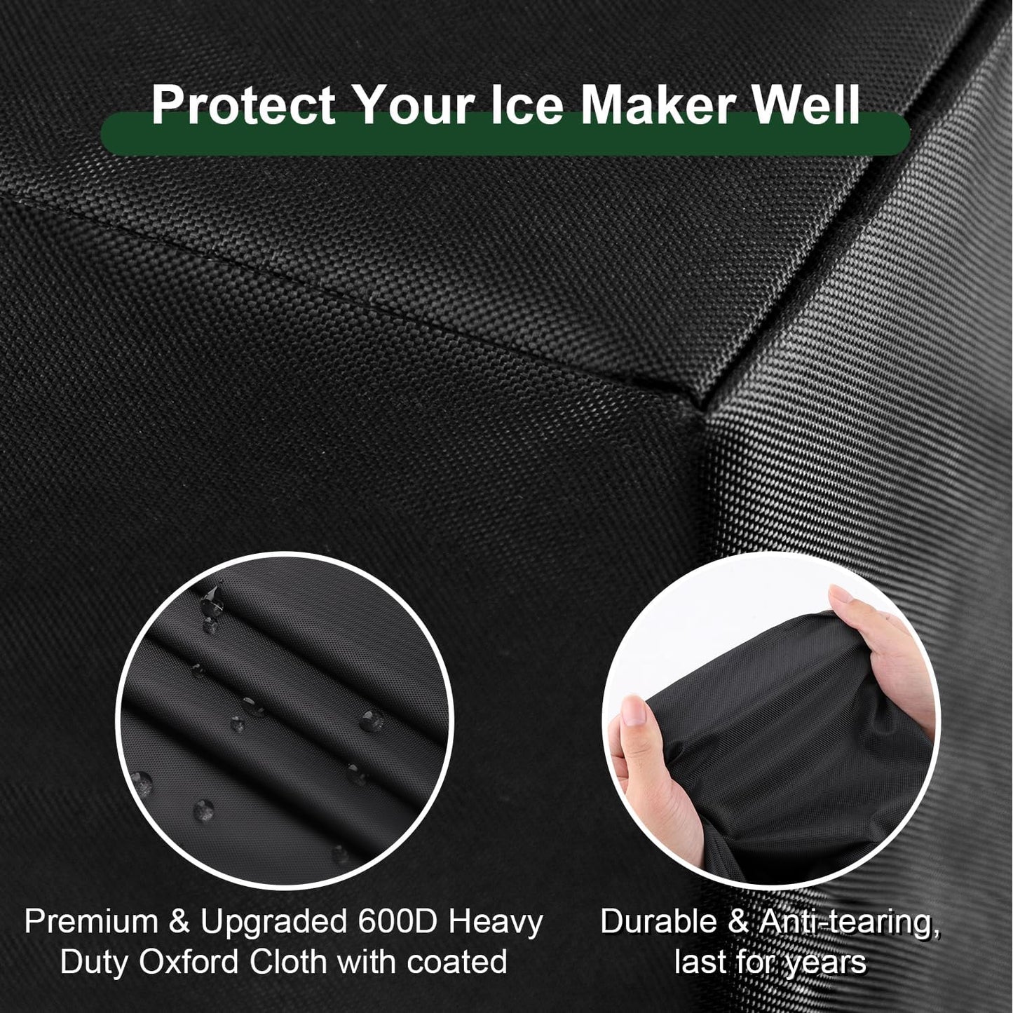 Coffee Machine Dustproof Cover, Universal Waterproof Shield for Home, Garage, and Office Appliances (Black)