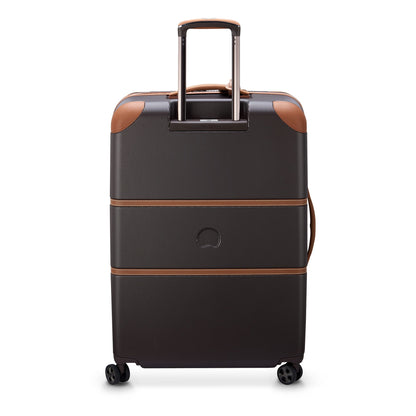 DELSEY PARIS Chatelet Air 2.0 - Hardside Checked Luggage 28 Inch Large - TSA Lock - 360° Spinner Wheels- Polycarbonate Travel Suitcase, Chocolate Brown