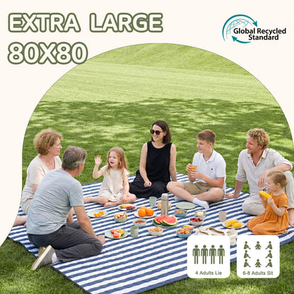 Genovega Waterproof Sandproof Beach Blanket Picnic Outdoor Mat Extra Large Foldable Sand Free Big Giant XL Towel Car Essential Roadtrip Gadget Rv Accessories Gear Must Haves Hiking Items Necessities