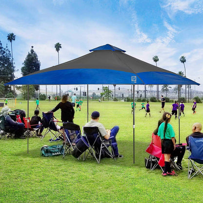 E-Z UP Spectator Instant Shelter Canopy, 13' x 13' with 169 sq ft of Shade, Vented Roof, Royal Blue Dual Tone